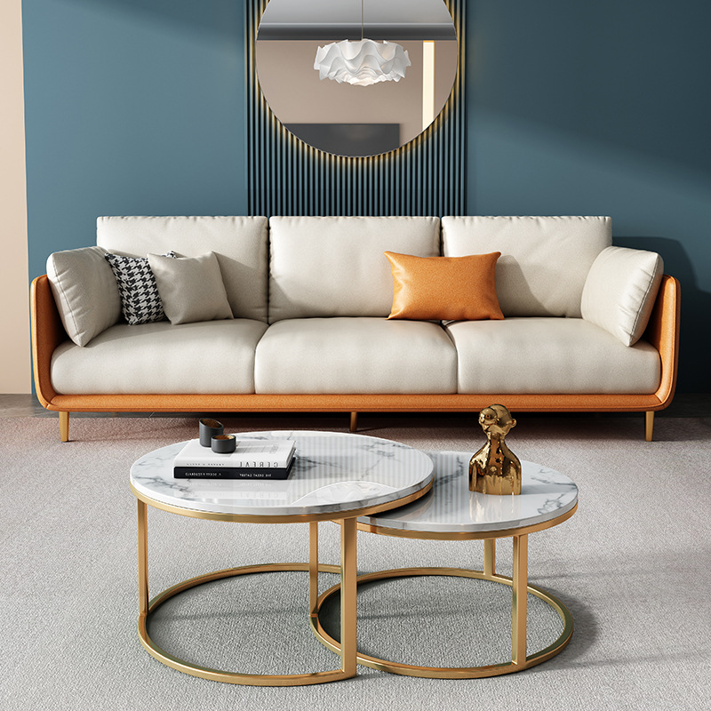 8041 Technology fabric art double sofa small unit