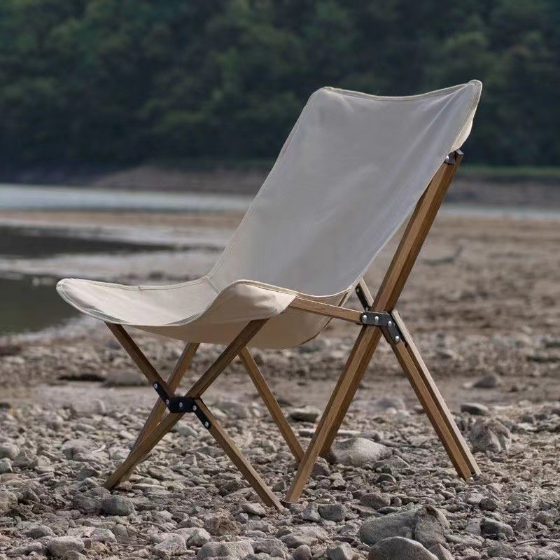 6007 Folding chair black outdoor ultra light butterfly chair