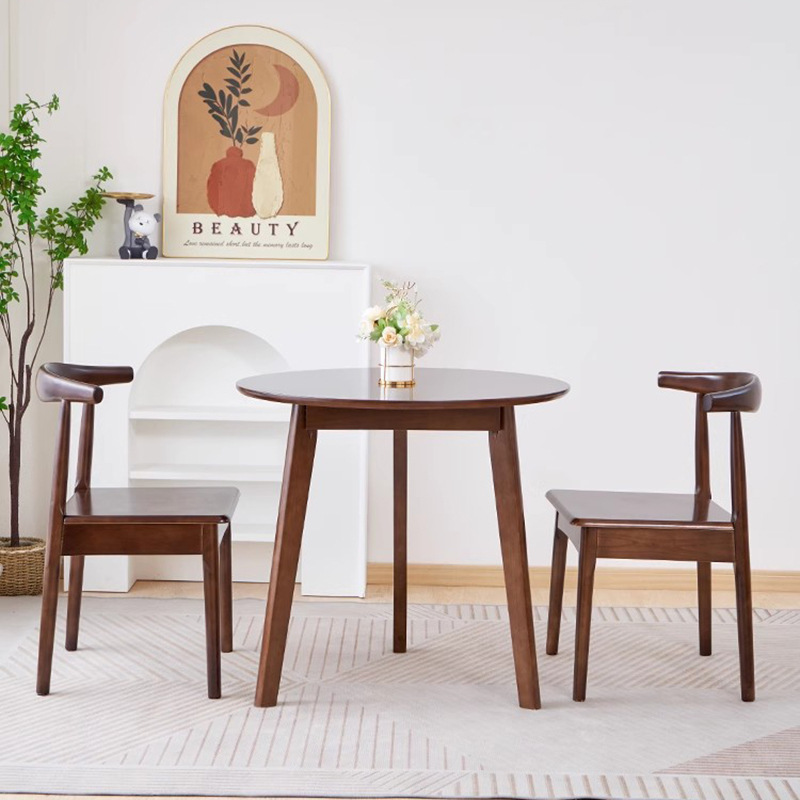 4051 Full Solid Wood Business Coffee Reception Roundtable
