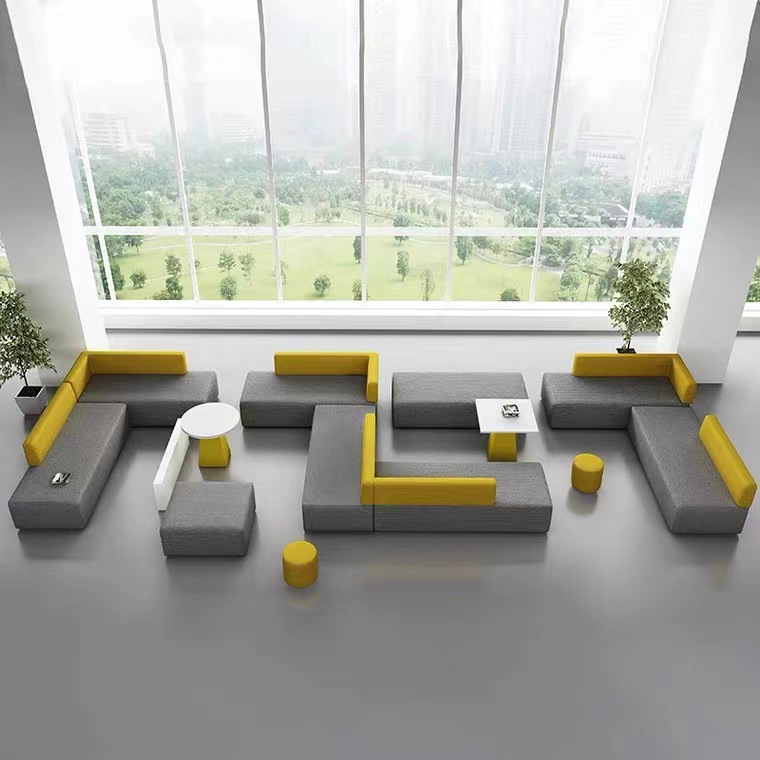 8005Business Meeting Room Rest Area Library Irregular Office Sofa