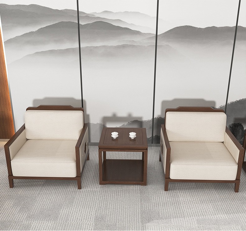 7016 VIP reception fabric sofa in the reception hall