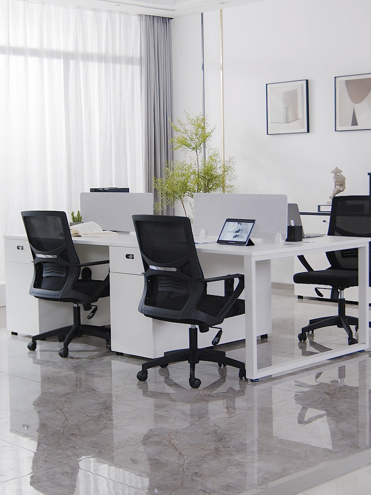 7017 Four seater office desks and chairs