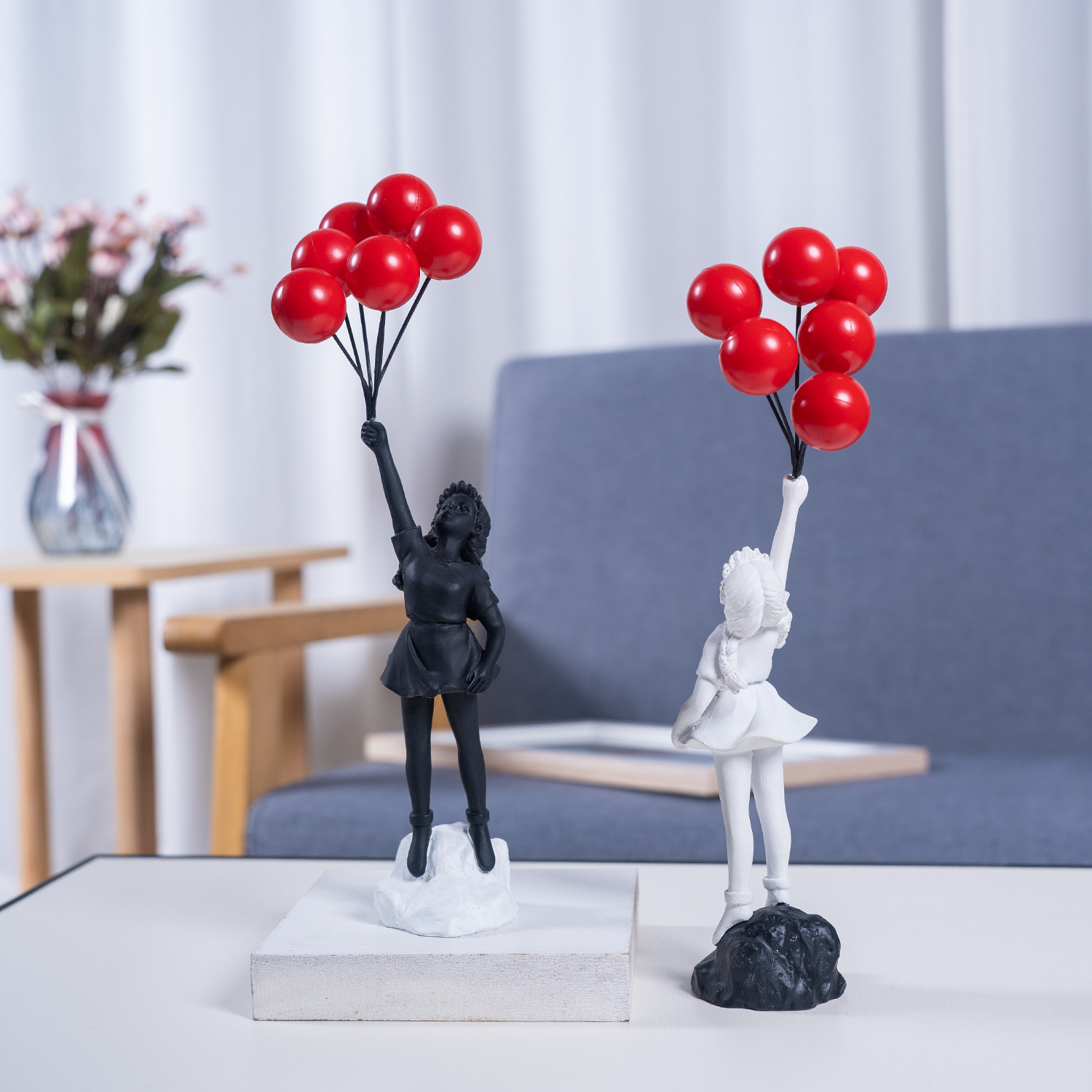 9011 Banksy balloon girl creative resin ornaments