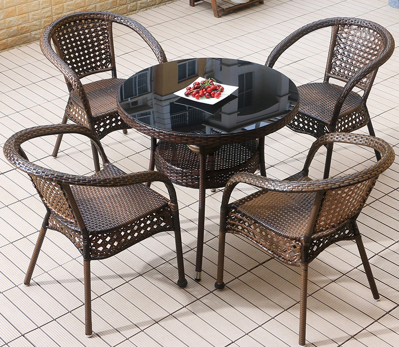 6014 Outdoor garden furniture Rattan furniture for courtyard yard