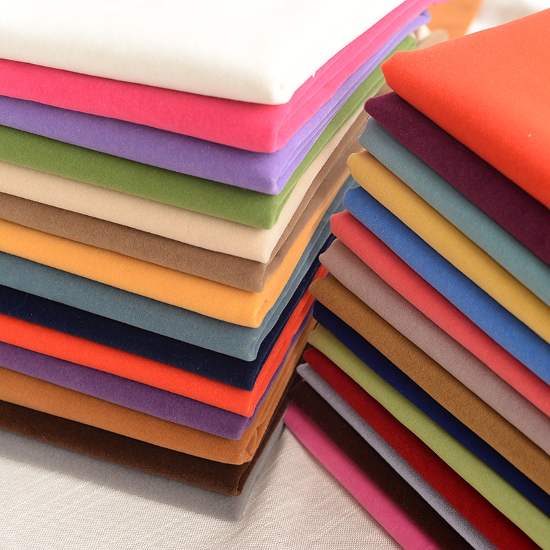 3015 Waterproof flocking fabric solid color thickened background fabric