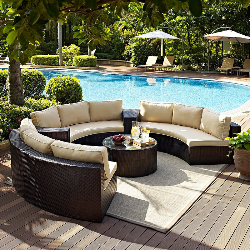 6022 Outdoor courtyard leisure rattan chairs