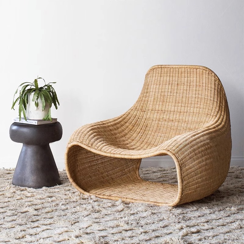 6029 Garden leisure courtyard furniture single person rattan woven sofa