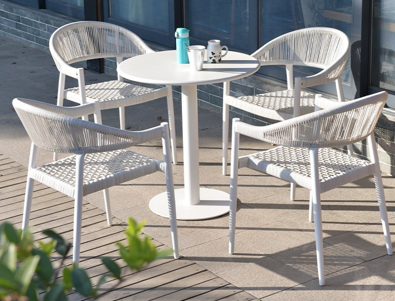 6030 Outdoor leisure rattan woven table and chair combination