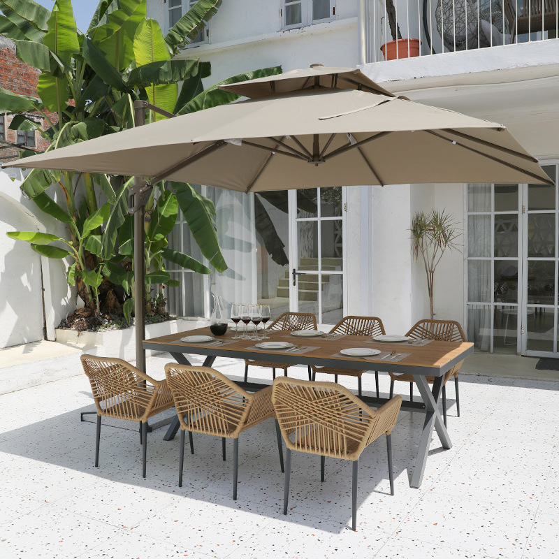6049 Waterproof and sun proof rattan chairs for courtyard leisure furniture