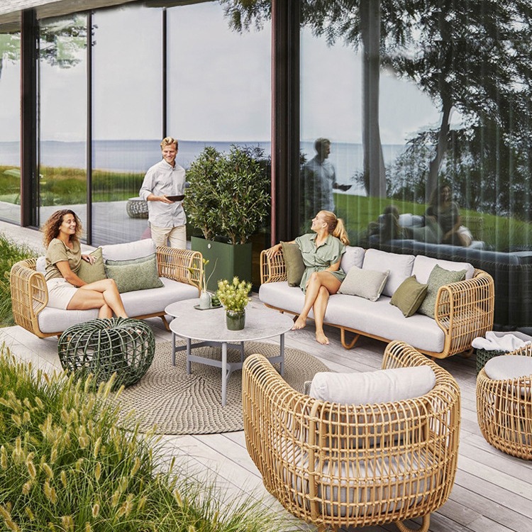6052 Outdoor furniture minimalist leisure courtyard sofa