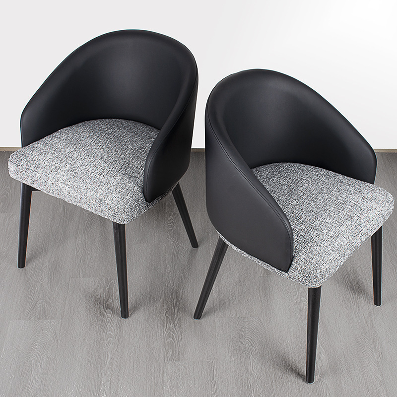 4064 Nordic Luxury Restaurant Cafe Solid Wood Dining Chair Negotiation Chair