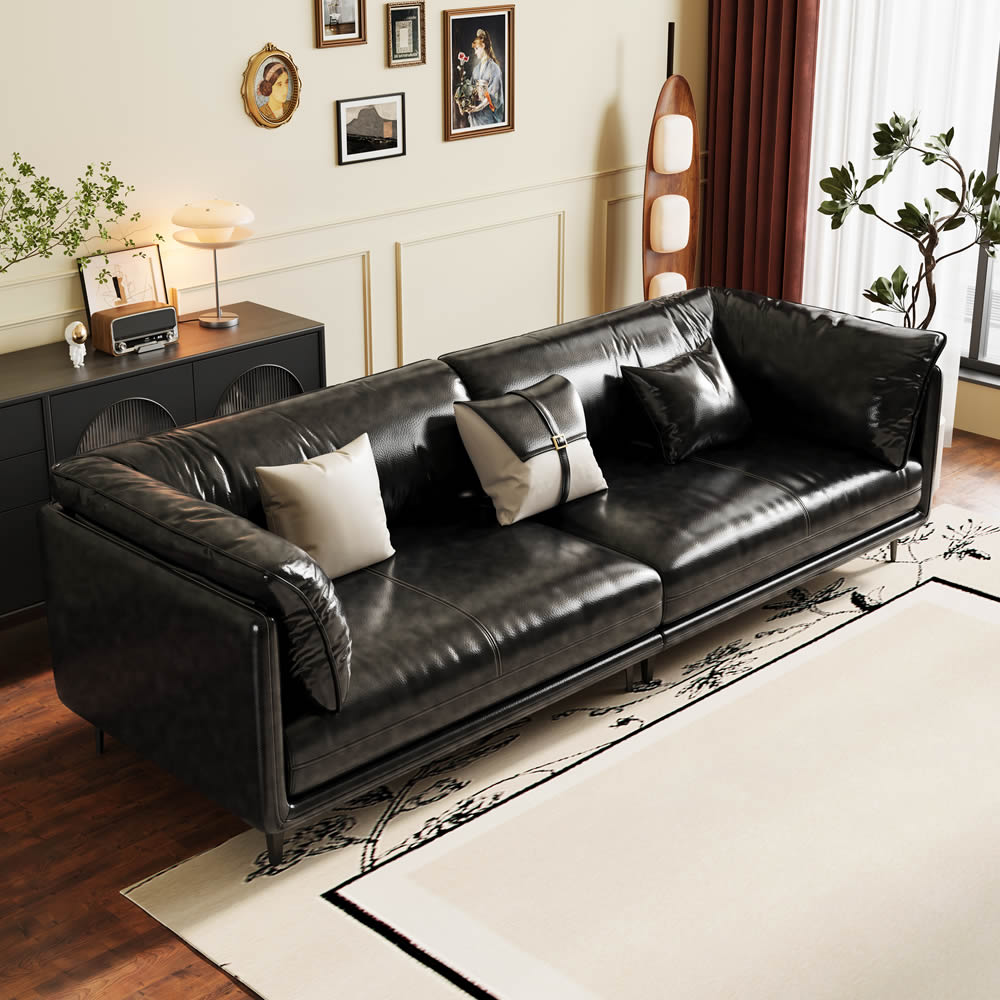 8023 Leather arm sofa
