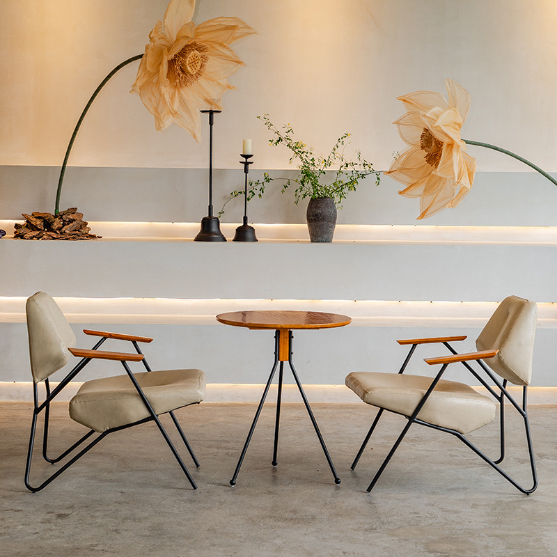 4065 Coffee Shop Leisure Negotiation Commercial Table and Chair Combination
