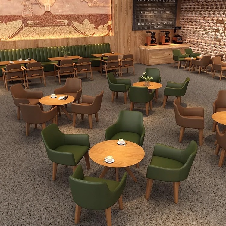 4076 Coffee shop table and chair combination Western restaurant commercial furniture