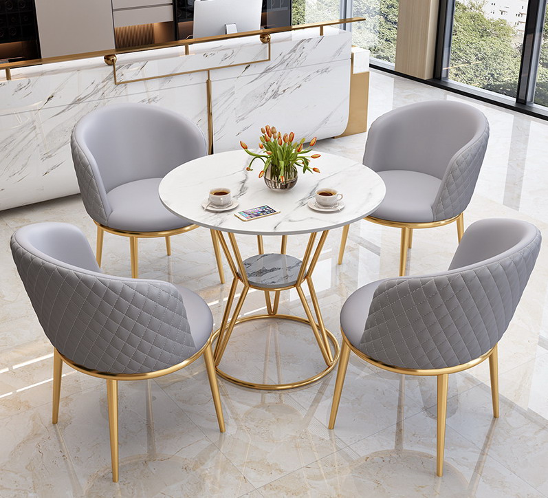 4081 Beauty salon hotel negotiation table and chair
