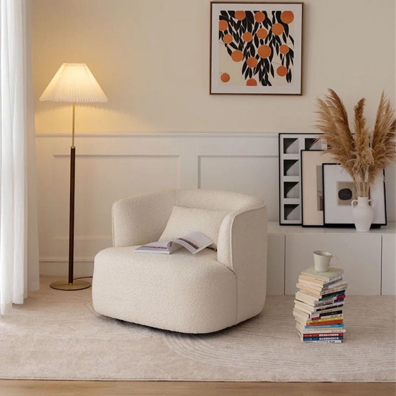 8057 Light luxury single sofa chair lazy sofa living room balcony bedroom designer ins style