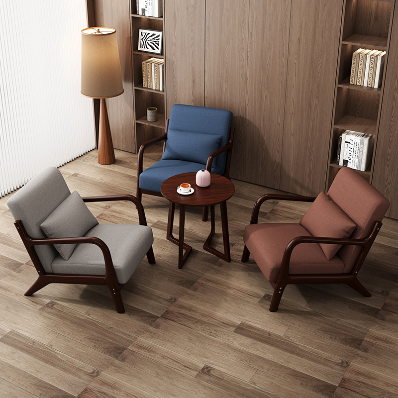 4086 Simple and casual household solid wood balcony small table and chair