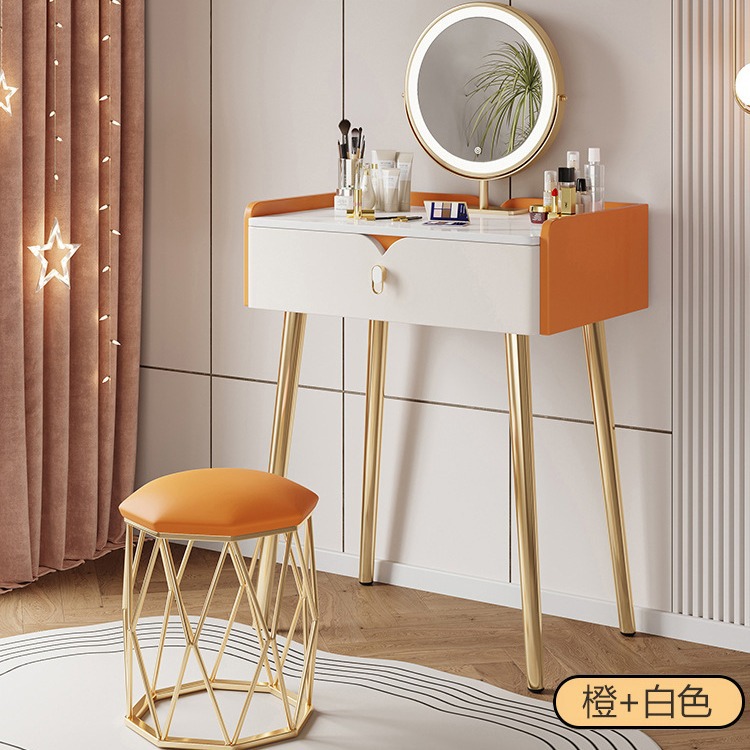 4099 Modern minimalist small sized mini ins solid wood dressing table