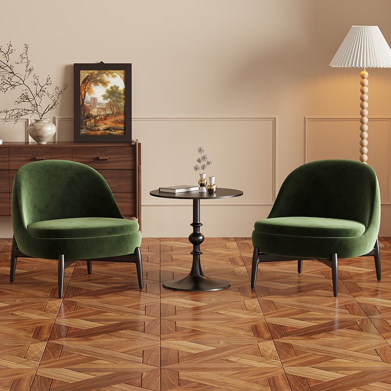 8011 French-style single leisure sofa chair living room retro style table and chair set